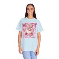 Merry Christmas — Cute Pink Bubblegum Nutcracker  - Comfort Colors | Trendy Women's T-Shirt. Direct to Garment. Printed & Shipped in the USA. Unisex Sizes.