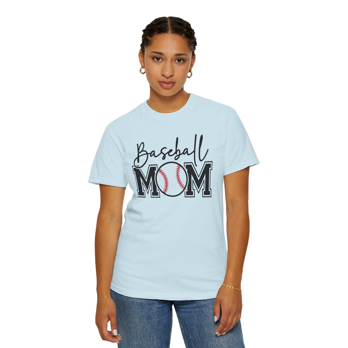 Baseball Mom - Comfort Colors | Trendy Women's T-Shirt. Direct to Garment. Printed & Shipped in the USA. Unisex Sizes.