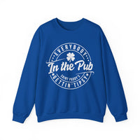 Everybody In The Pub Gettin' Tipsy – Gildan Heavy Blend | Trendy Women’s and Men's Soft Sweatshirt. Direct to Garment. Printed & Shipped in the USA. Unisex Sizes.