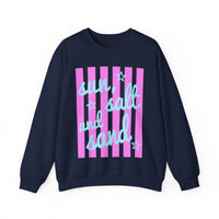 Sun, Salt and Sand – Gildan Heavy Blend | Trendy Women’s Soft Sweatshirt. Direct to Garment. Printed & Shipped in the USA. Unisex Sizes.