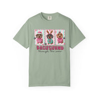 Dachshund Through the Snow - Comfort Colors | Trendy Women's T-Shirt. Direct to Garment. Printed & Shipped in the USA. Unisex Sizes.