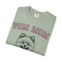 Pom Mom, Varsity - Comfort Colors | Trendy Women's T-Shirt. Direct to Garment. Printed & Shipped in the USA. Unisex Sizes.