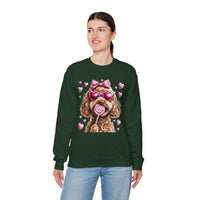 Goldendoodle Love – Gildan Heavy Blend | Trendy Women’s Soft Sweatshirt. Direct to Garment. Printed & Shipped in the USA. Unisex Sizes.