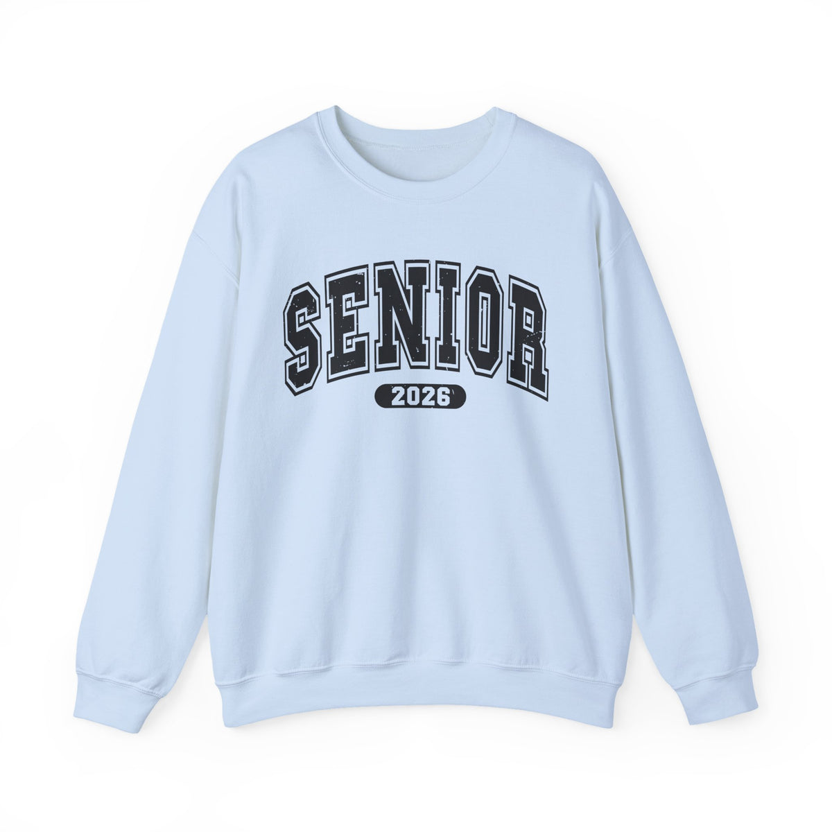 Senior 2026, Varsity – Gildan Heavy Blend | Trendy Women’s and Men's Soft Sweatshirt. Direct to Garment. Printed & Shipped in the USA. Unisex Sizes.