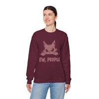 Ew, People Grumpy Cat – Gildan Heavy Blend | Trendy Men's and Women’s Soft Sweatshirt. Direct to Garment. Printed & Shipped in the USA. Unisex Sizes.