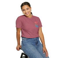Sun Salt Sand, Beach Sunset - Front & Back Print - Comfort Colors | Trendy Women's and Men's T-Shirt. Direct to Garment. Printed & Shipped in the USA. Unisex Sizes.