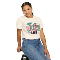 Nurse Life Cute Preppy Healthcare - Comfort Colors | Trendy Women's T-Shirt. Direct to Garment. Printed & Shipped in the USA. Unisex Sizes.