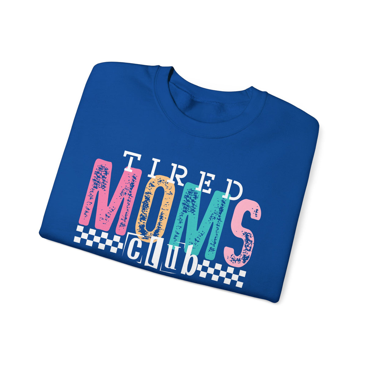 Tired Moms Club Pastel – Gildan Heavy Blend | Trendy Women’s Soft Sweatshirt. Direct to Garment. Printed & Shipped in the USA. Unisex Sizes.