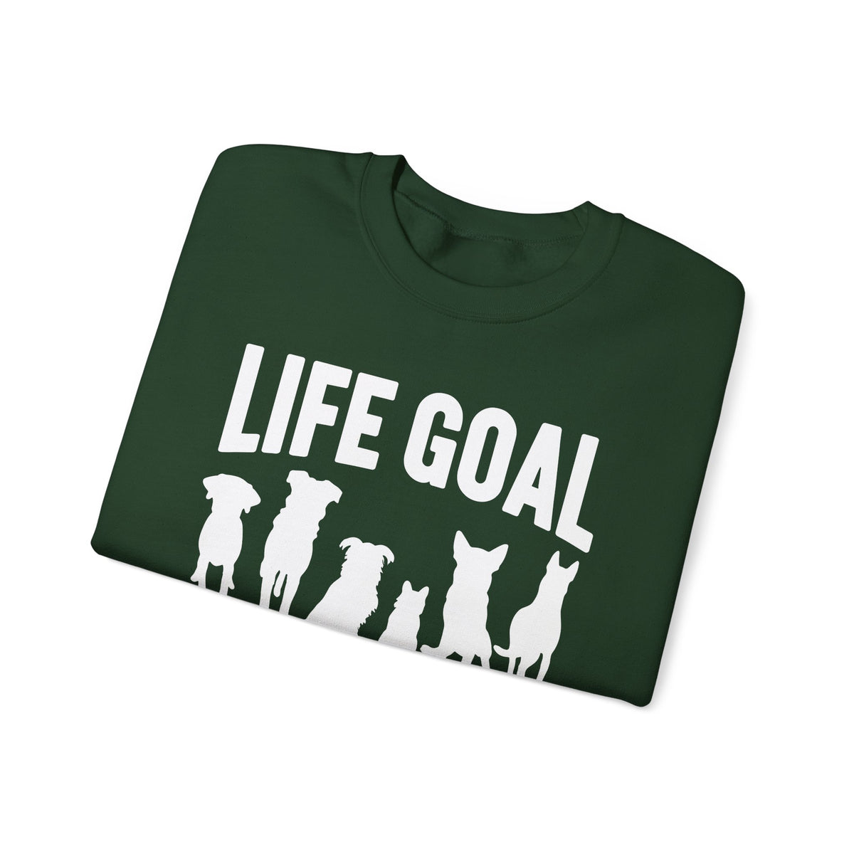 Life Goal Rescue All The Dogs – Gildan Heavy Blend | Trendy Men's and Women’s Soft Sweatshirt. Direct to Garment. Printed & Shipped in the USA. Unisex Sizes.