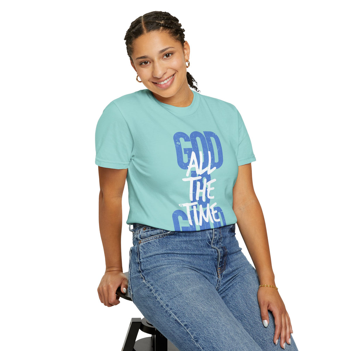God is Good All The Time - Comfort Colors | Trendy Women's and Men's T-Shirt. Direct to Garment. Printed & Shipped in the USA. Unisex Sizes.