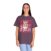 Merry Christmas — Cute Pink Bubblegum Nutcracker  - Comfort Colors | Trendy Women's T-Shirt. Direct to Garment. Printed & Shipped in the USA. Unisex Sizes.