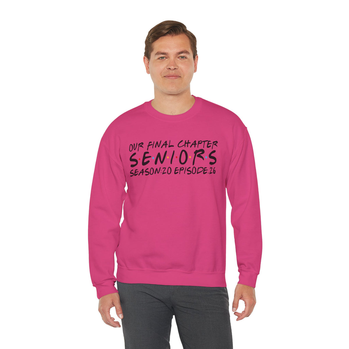 Senior Class Friends "Our Final Chapter" Graduation Class of 2026 – Gildan Heavy Blend | Trendy Women’s and Men's Soft Sweatshirt. Direct to Garment. Printed & Shipped in the USA. Unisex Sizes.