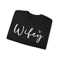Wifey – Gildan Heavy Blend | Trendy Women’s Soft Sweatshirt. Direct to Garment. Printed & Shipped in the USA. Unisex Sizes.
