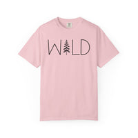 Wild Graphic, Nature, Pine Tree, Adventure - Comfort Colors | Trendy Men's and Women's T-Shirt. Direct to Garment. Printed & Shipped in the USA. Unisex Sizes.