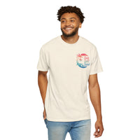 Sun Salt Sand, Beach Sunset - Front & Back Print - Comfort Colors | Trendy Women's and Men's T-Shirt. Direct to Garment. Printed & Shipped in the USA. Unisex Sizes.