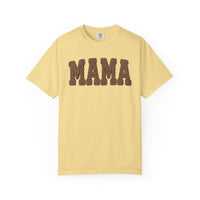 Mama, Faux Knit - Comfort Colors | Trendy Women's T-Shirt. Direct to Garment. Printed & Shipped in the USA. Unisex Sizes.
