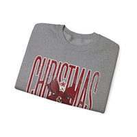 Christmas Season Leopard Tree Distressed – Gildan Heavy Blend | Trendy Women’s Soft Sweatshirt. Direct to Garment. Printed & Shipped in the USA. Unisex Sizes.