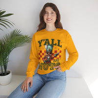 Y'all Are Nuts Nutcracker – Gildan Heavy Blend | Trendy Women’s and Men's Soft Sweatshirt. Direct to Garment. Printed & Shipped in the USA. Unisex Sizes.