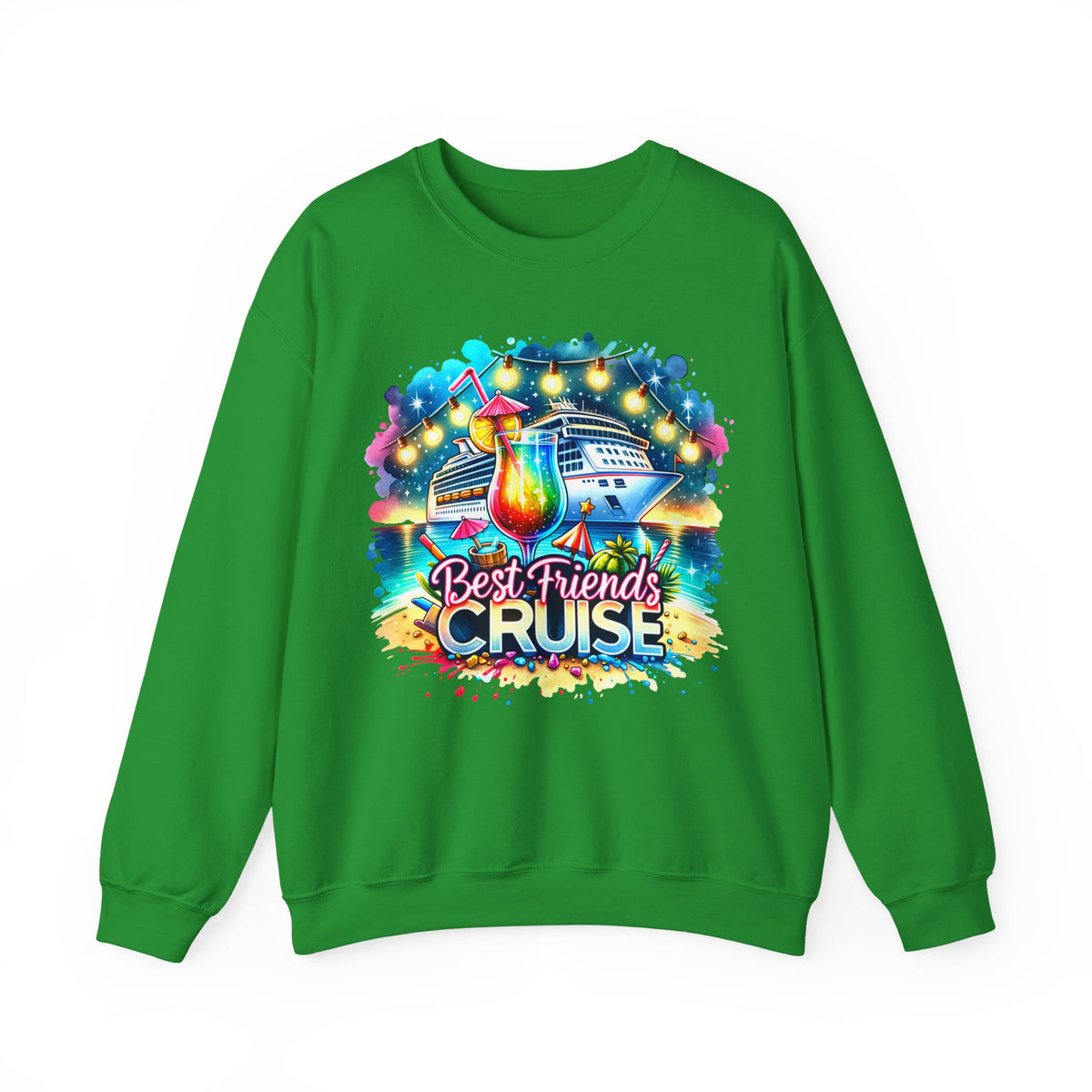 Best Friends Cruise – Gildan Heavy Blend | Trendy Women’s Soft Sweatshirt. Direct to Garment. Printed & Shipped in the USA. Unisex Sizes.