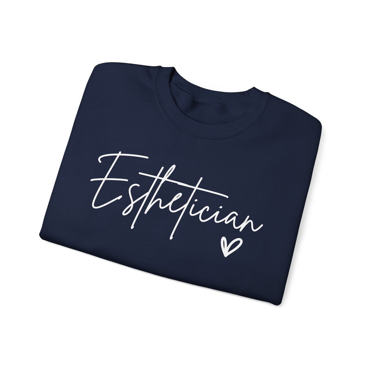 Esthetician Script, Perfect Gift for Your Botox Magician – Gildan Heavy Blend | Trendy Women’s Soft Sweatshirt. Direct to Garment. Printed & Shipped in the USA. Unisex Sizes.
