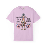 Retired Not Expired, Leopard Funny Grandma - Comfort Colors | Trendy Women's T-Shirt. Direct to Garment. Printed & Shipped in the USA. Unisex Sizes.