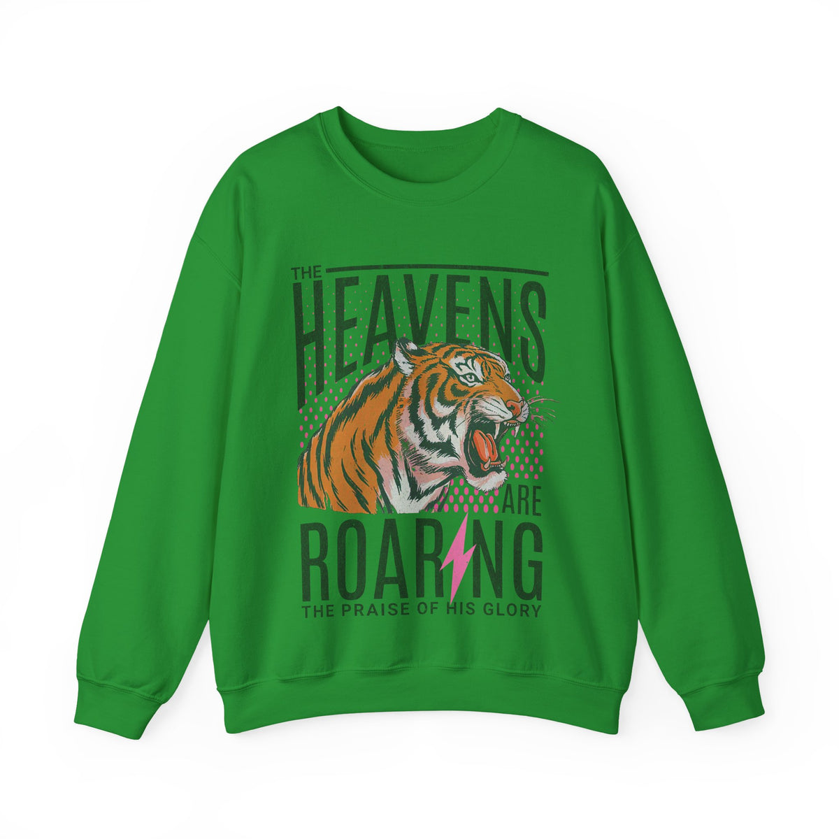 The Heavens Are Roaring, Vintage – Gildan Heavy Blend | Trendy Women’s Soft Sweatshirt. Direct to Garment. Printed & Shipped in the USA. Unisex Sizes.