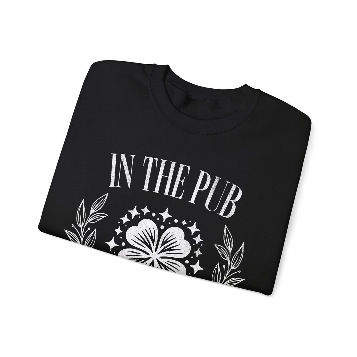 In the Pub We All Fam, Vintage – Gildan Heavy Blend | Trendy Women’s and Men's Soft Sweatshirt. Direct to Garment. Printed & Shipped in the USA. Unisex Sizes.