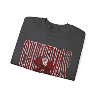 Christmas Season Leopard Tree Distressed – Gildan Heavy Blend | Trendy Women’s Soft Sweatshirt. Direct to Garment. Printed & Shipped in the USA. Unisex Sizes.