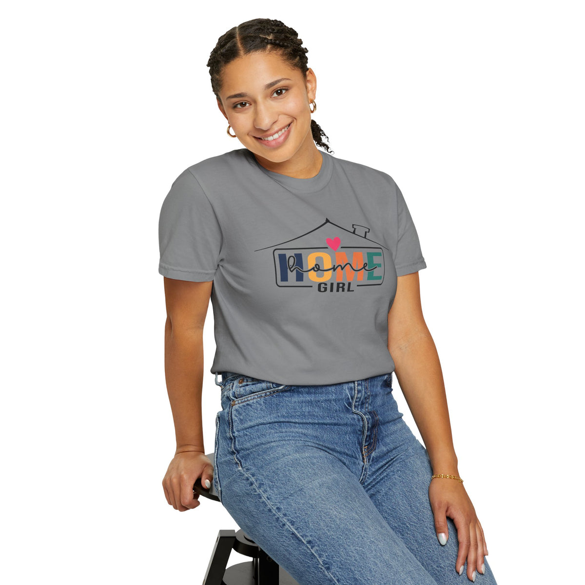 Home Girl - Real Estate Life - Comfort Colors | Trendy Women's T-Shirt. Direct to Garment. Printed & Shipped in the USA. Unisex Sizes.