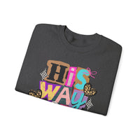 His Way Is Better, Patchwork – Gildan Heavy Blend | Trendy Women’s Soft Sweatshirt. Direct to Garment. Printed & Shipped in the USA. Unisex Sizes.