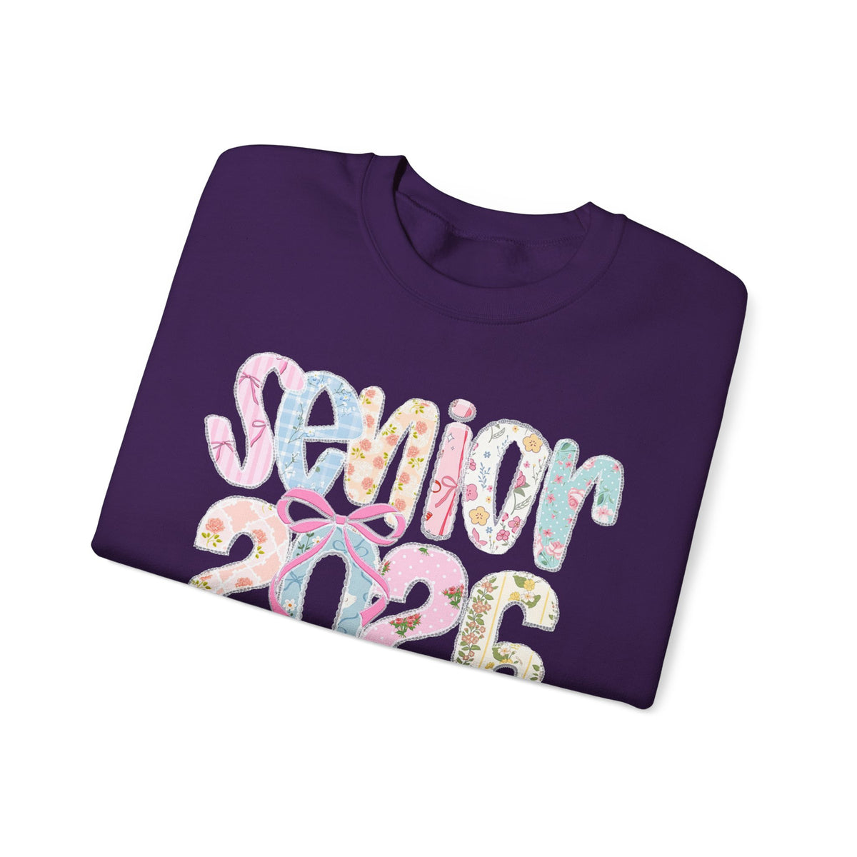 Class of 2026 Senior - Pink Coquette Bow – Gildan Heavy Blend | Trendy Women’s Soft Sweatshirt. Direct to Garment. Printed & Shipped in the USA. Unisex Sizes.