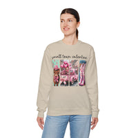 Small Town Valentine – Gildan Heavy Blend | Trendy Women’s Soft Sweatshirt. Direct to Garment. Printed & Shipped in the USA. Unisex Sizes.