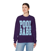 Pool Babe – Gildan Heavy Blend | Trendy Women’s Soft Sweatshirt. Direct to Garment. Printed & Shipped in the USA. Unisex Sizes.