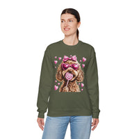 Goldendoodle Love – Gildan Heavy Blend | Trendy Women’s Soft Sweatshirt. Direct to Garment. Printed & Shipped in the USA. Unisex Sizes.