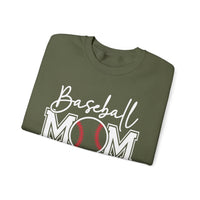 Baseball Mom – Gildan Heavy Blend | Trendy Women’s Soft Sweatshirt. Direct to Garment. Printed & Shipped in the USA. Unisex Sizes.