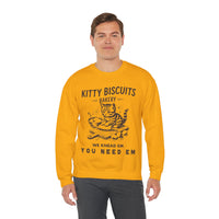 Kitty Biscuits Bakery – Gildan Heavy Blend | Trendy Women’s and Men's Soft Sweatshirt. Direct to Garment. Printed & Shipped in the USA. Unisex Sizes.
