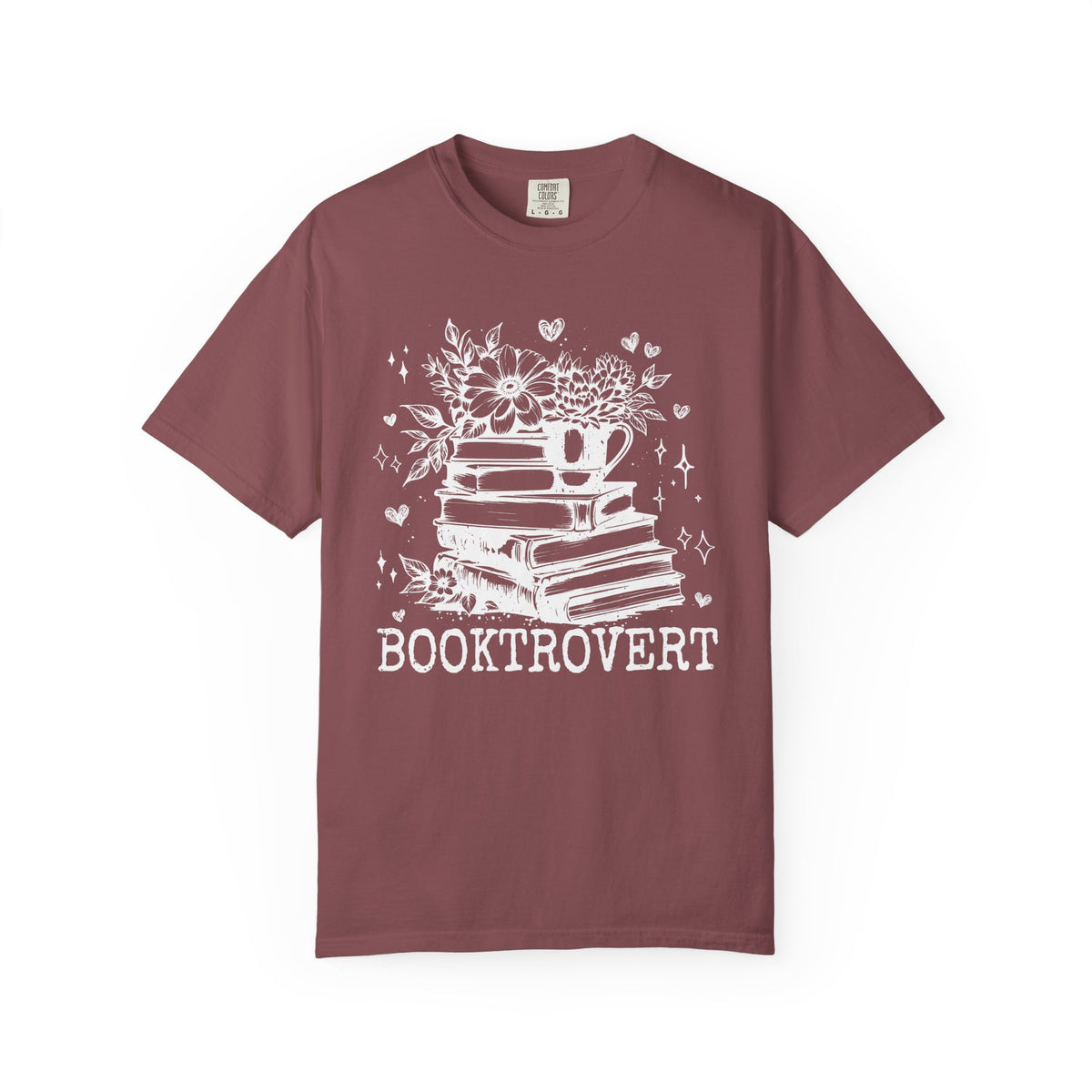 Booktrovert - Comfort Colors | Trendy Women's T-Shirt. Direct to Garment. Printed & Shipped in the USA. Unisex Sizes.