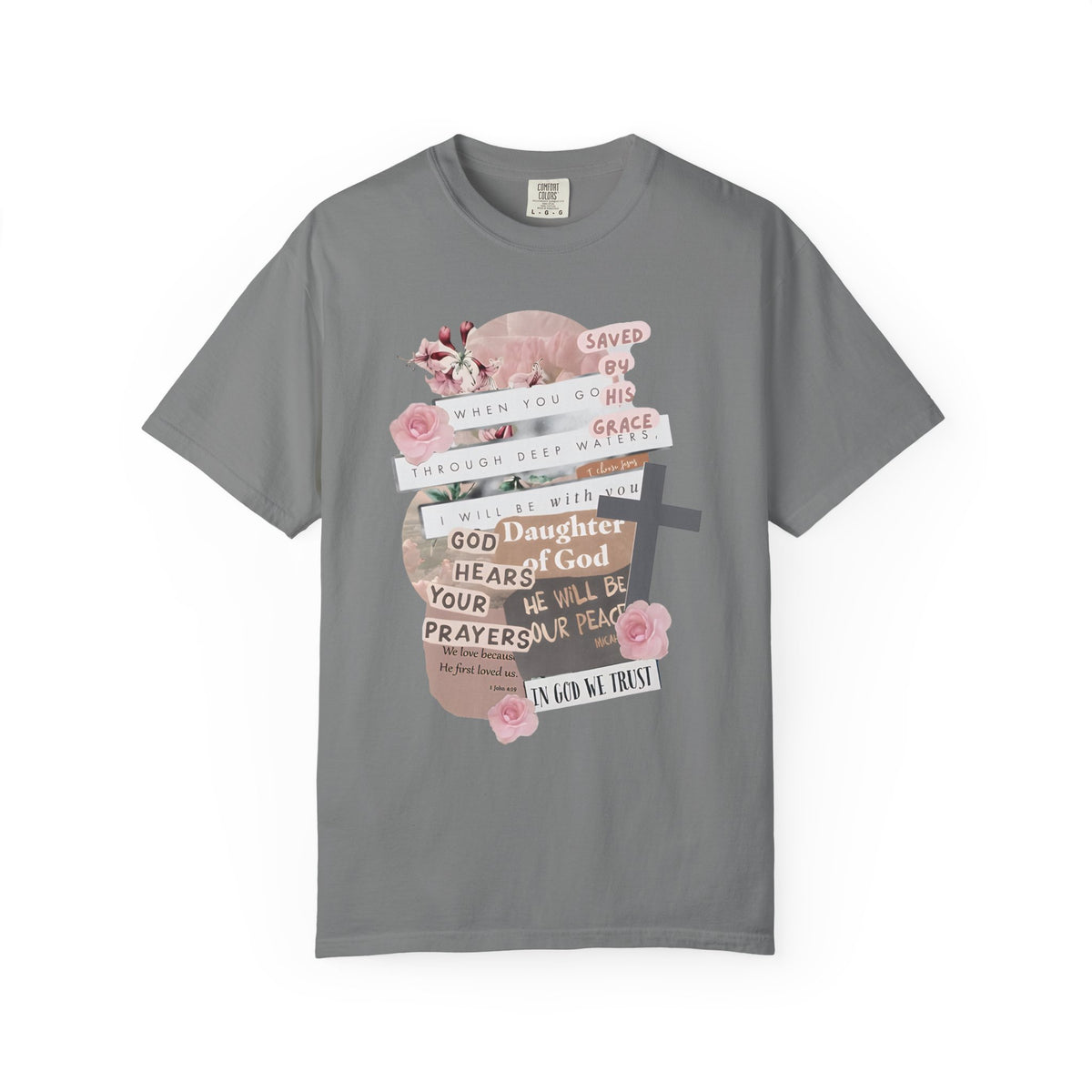Christian Scrapbook - Comfort Colors | Trendy Women's T-Shirt. Direct to Garment. Printed & Shipped in the USA. Unisex Sizes.