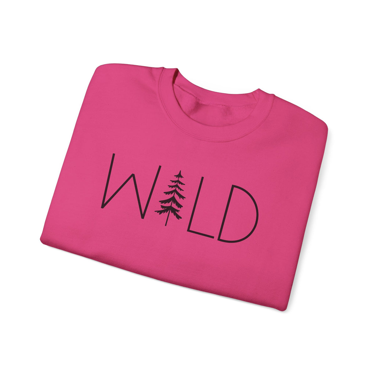 Wild Graphic, Nature, Pine Tree, Adventure – Gildan Heavy Blend | Trendy Women’s and Men's Soft Sweatshirt. Direct to Garment. Printed & Shipped in the USA. Unisex Sizes.