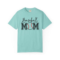 Baseball Mom - Comfort Colors | Trendy Women's T-Shirt. Direct to Garment. Printed & Shipped in the USA. Unisex Sizes.