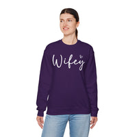 Wifey – Gildan Heavy Blend | Trendy Women’s Soft Sweatshirt. Direct to Garment. Printed & Shipped in the USA. Unisex Sizes.