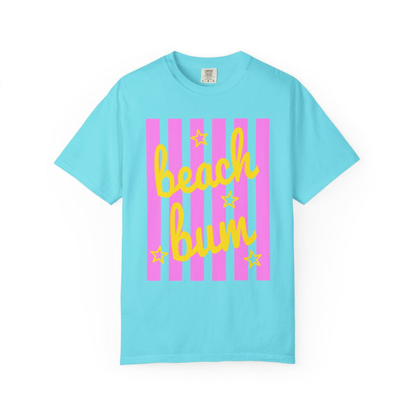 Beach Bum - Comfort Colors | Trendy Men's & Women's T-Shirt. Direct to Garment. Printed & Shipped in the USA. Unisex Sizes.