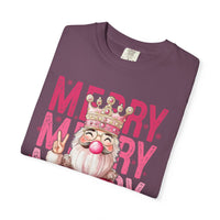 Merry Christmas — Cute Pink Bubblegum Nutcracker  - Comfort Colors | Trendy Women's T-Shirt. Direct to Garment. Printed & Shipped in the USA. Unisex Sizes.