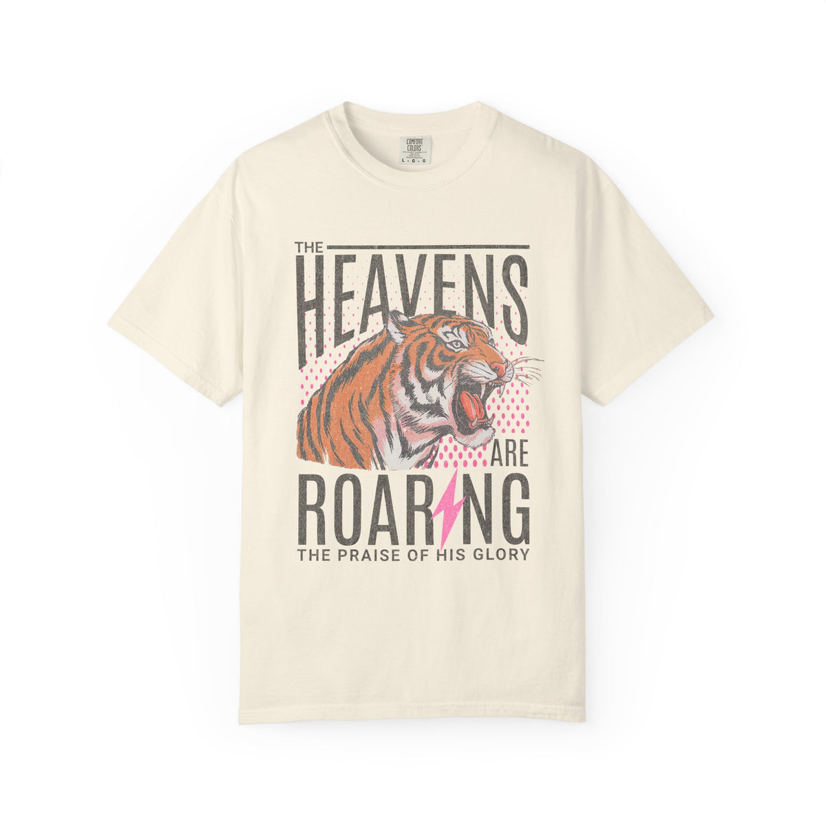 The Heavens Are Roaring, Vintage - Comfort Colors | Trendy Women's T-Shirt. Direct to Garment. Printed & Shipped in the USA. Unisex Sizes.