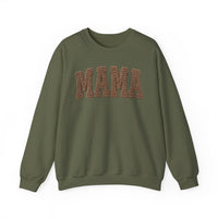 Mama, Faux Knit – Gildan Heavy Blend | Trendy Women’s Soft Sweatshirt. Direct to Garment. Printed & Shipped in the USA. Unisex Sizes.