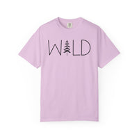 Wild Graphic, Nature, Pine Tree, Adventure - Comfort Colors | Trendy Men's and Women's T-Shirt. Direct to Garment. Printed & Shipped in the USA. Unisex Sizes.