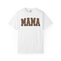 Mama, Faux Knit - Comfort Colors | Trendy Women's T-Shirt. Direct to Garment. Printed & Shipped in the USA. Unisex Sizes.