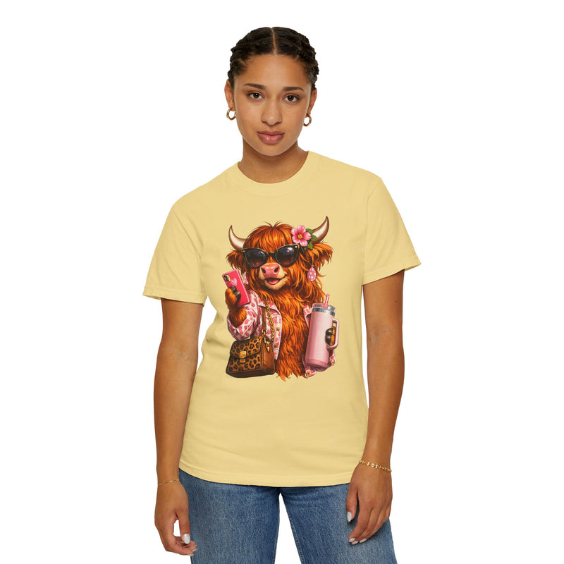 Highland Diva - Comfort Colors | Trendy Women's T-Shirt. Direct to Garment. Printed & Shipped in the USA. Unisex Sizes.