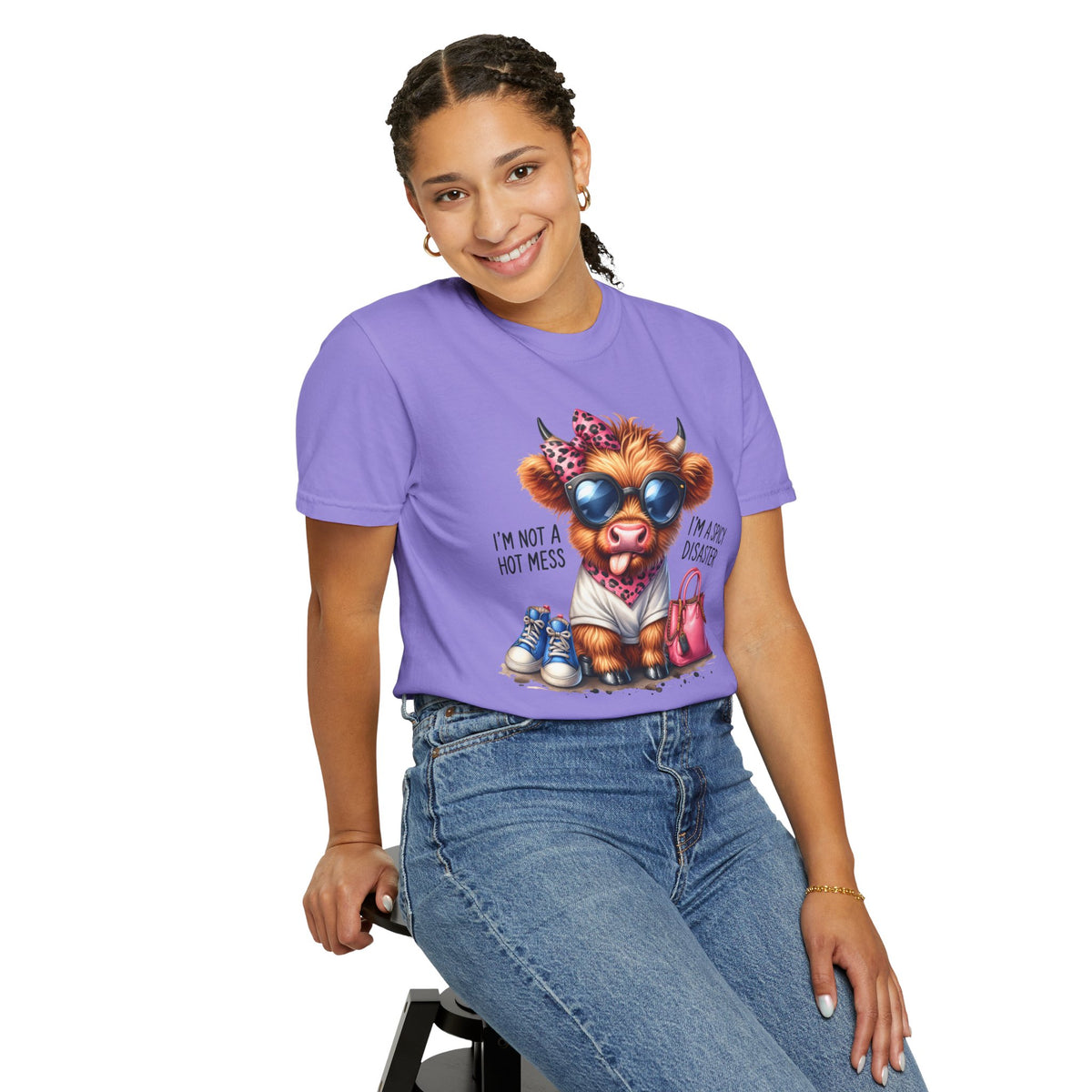 I'm Not a Hot Mess, I'm a Spicy Disaster - Comfort Colors | Trendy Women's T-Shirt. Direct to Garment. Printed & Shipped in the USA. Unisex Sizes.