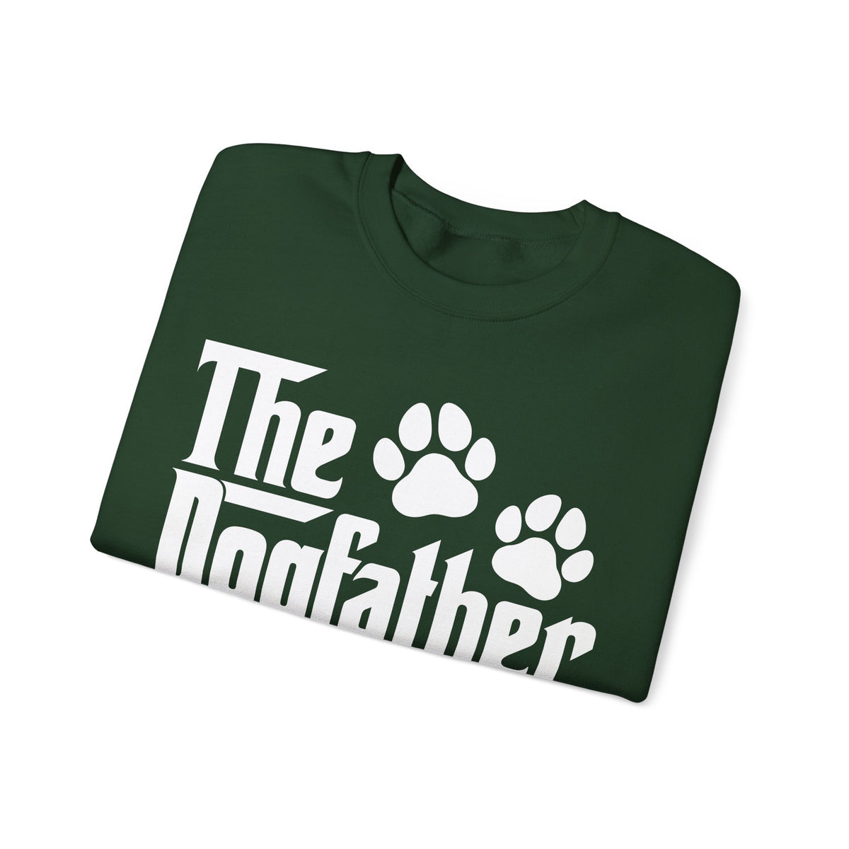 The DogFather – Gildan Heavy Blend | Trendy Men's Soft Sweatshirt. Direct to Garment. Printed & Shipped in the USA. Unisex Sizes.